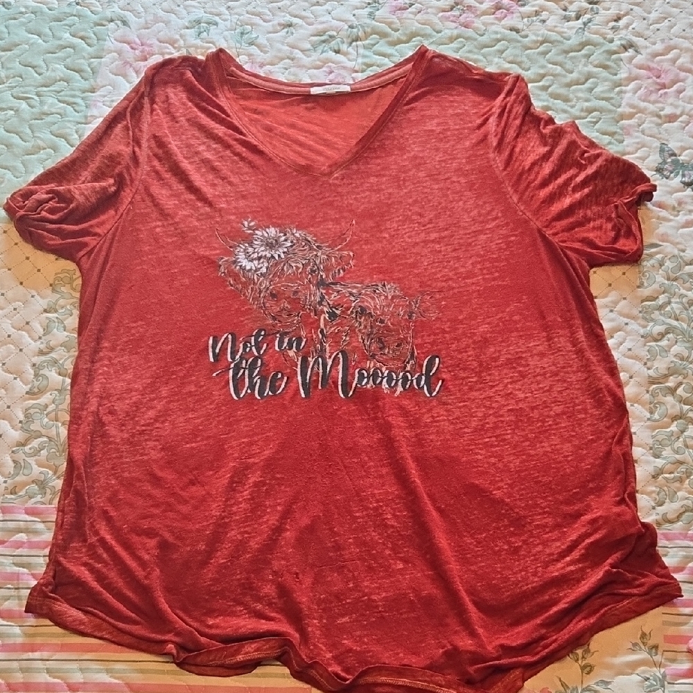 Maurices Red Graphic Tee